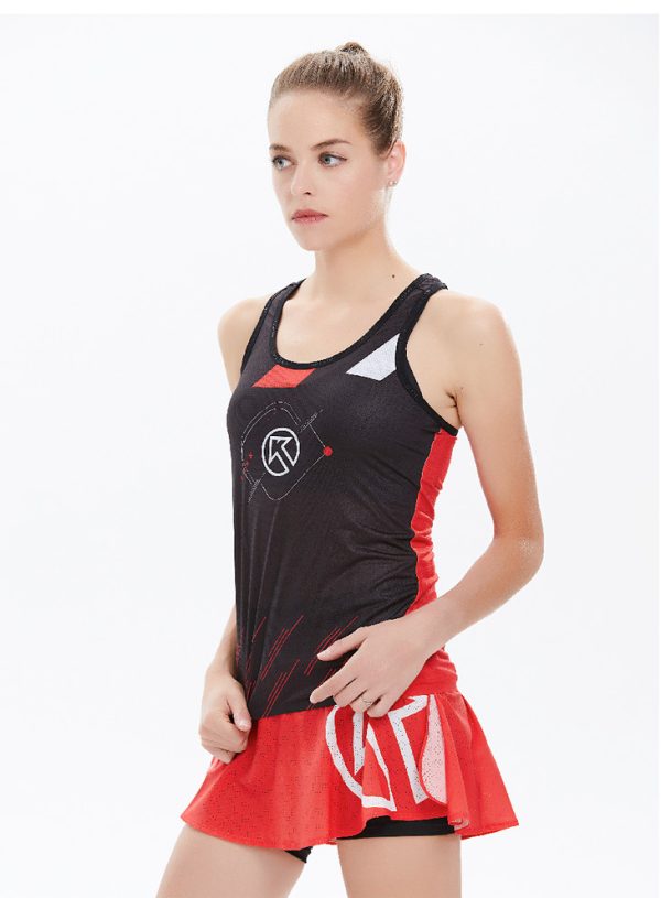 Polera running mujer KINETIK PAVO Black - Imagen 2