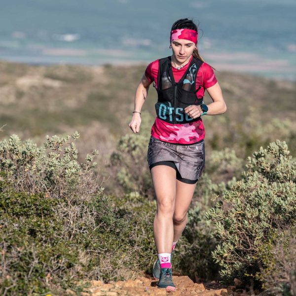 Mochila Trail Running Otso Black & sky blue - Imagen 3