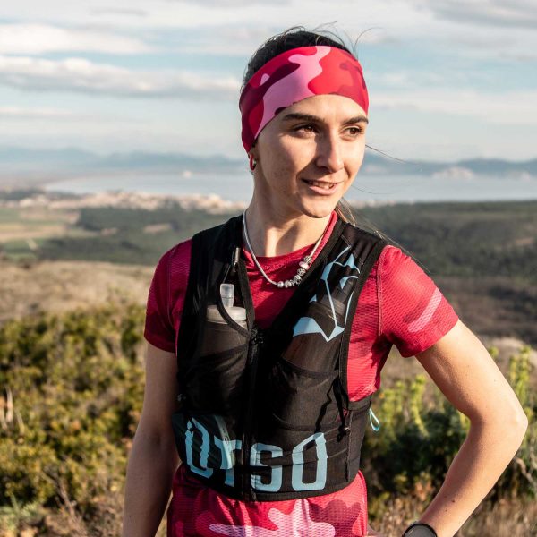 Mochila Trail Running Otso Black & sky blue