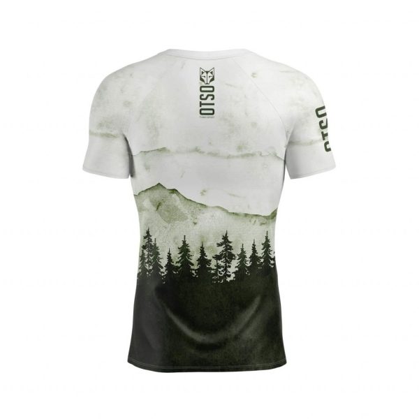 Polera de running Otso Hombre Green Forest - Imagen 2